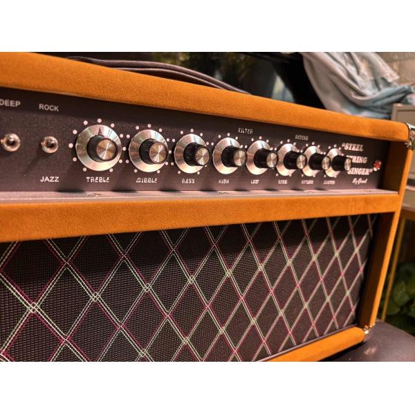 2024 HOT!!! Dumble #002 Version Clone SSS20-Steel String Singer SSS Tube Amp Head 20Watt in Suede Brown with Original Knobs