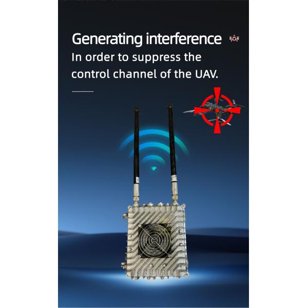 900MHz 5.8g 30W Two Bands Anti Drone System , Aluminum Fpv Killer System Suppression