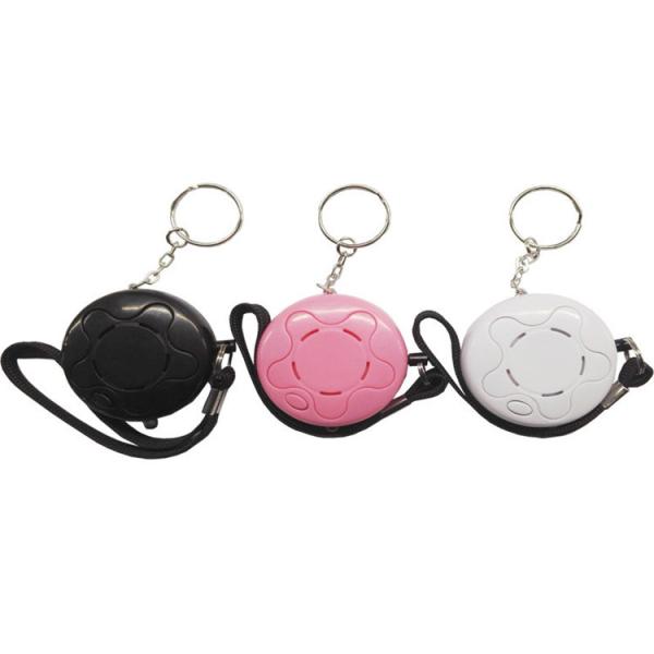 CE Personal Security Alarms 50x21mm Keychain Led Flashing Light Safety Panic Bracelet For Elderly