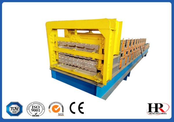 Automatic three layers roof sheet color corrugated roof tile roll forming machine