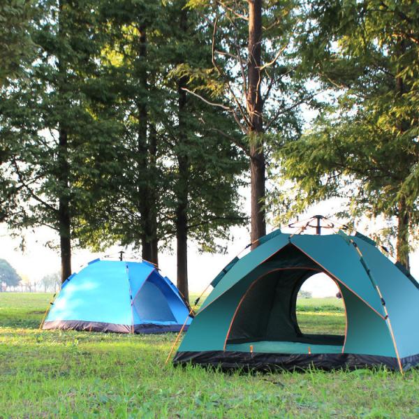 170T Polyester Camping Outdoor Tents 200 X 150 X 125cm Blue Outdoor Picnic Tent 2 Person