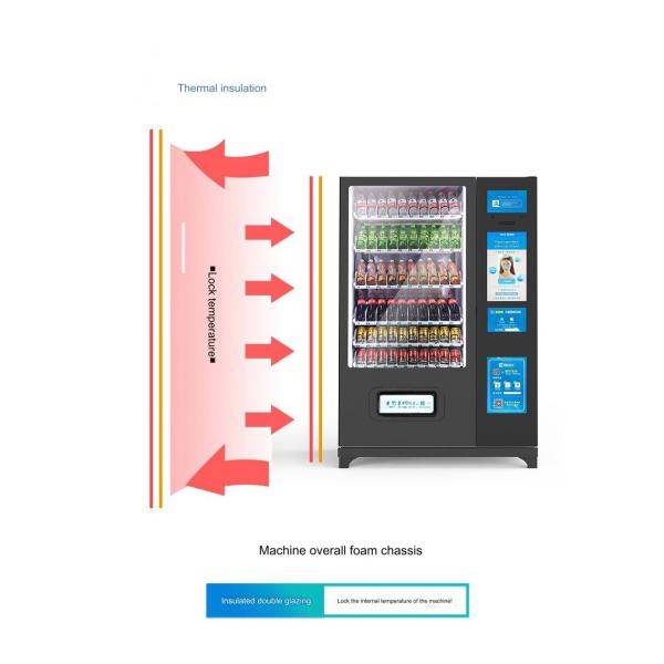 50W-684W Temperature Controlled Ice Vending Machine for Foods and Drinks Compact Size