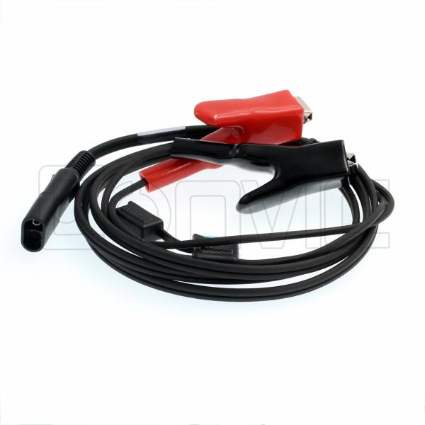 External Battery Power Supply Cable Alligator Clips SAE 12V For Trimble Topcon Leica