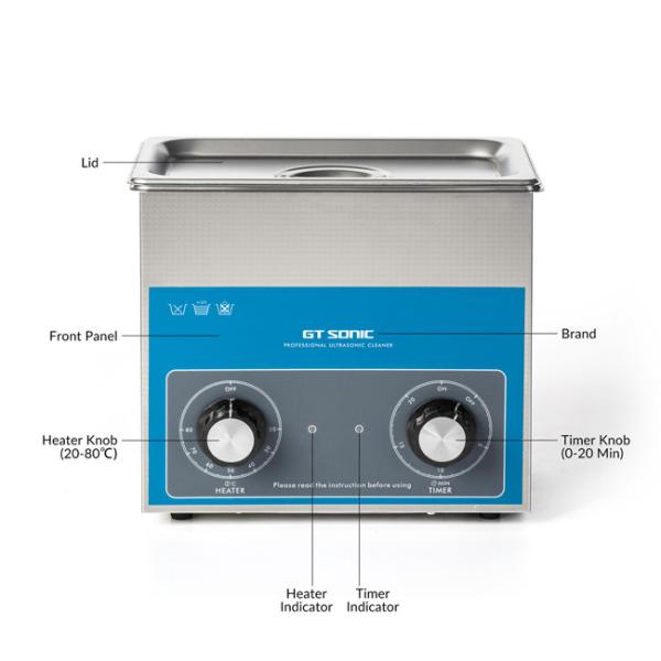 3 литра механической ультра звуковой воды - аттестованного CE уборщика ванны настольного ультразвукового