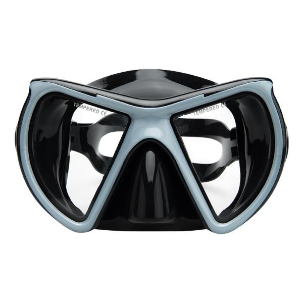 4mm Tempered Glass Dive Prescription Snorkel Mask Anti Fog Underwater