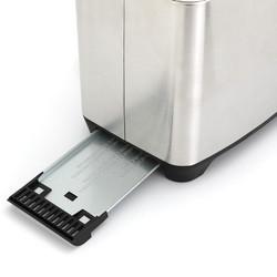 Grille-pain à pain électrique en acier inoxydable pour petite cuisine Grille-pain à sandwich avec double fente
