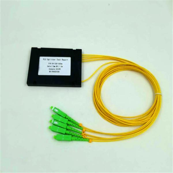 ABS Box FTTX Splitter Custom Length , Yellow 1*8/1*16 Type SC APC Splitter