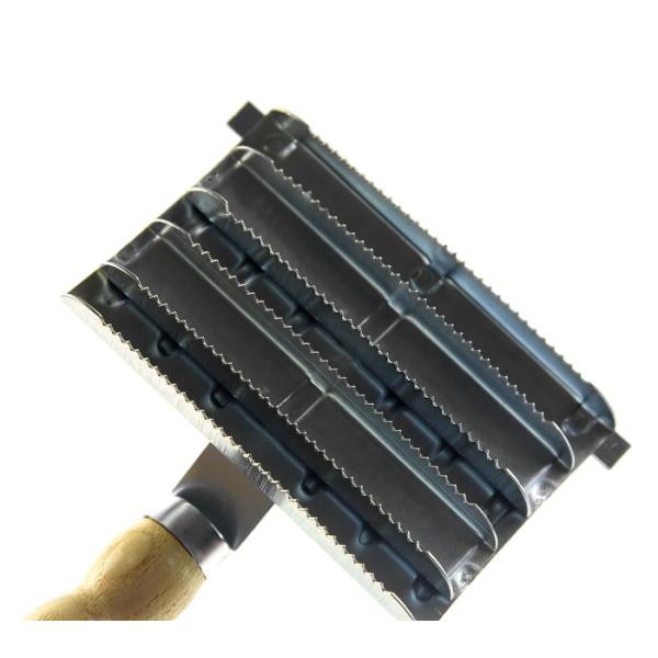 Инструменты холить лошади нержавеющей стали, ручка сверхмощного гребня карри металла деревянная