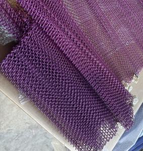 Stainless Steel 1mm Wire Diameter Fireproof Double Hook Chain Link Mesh for