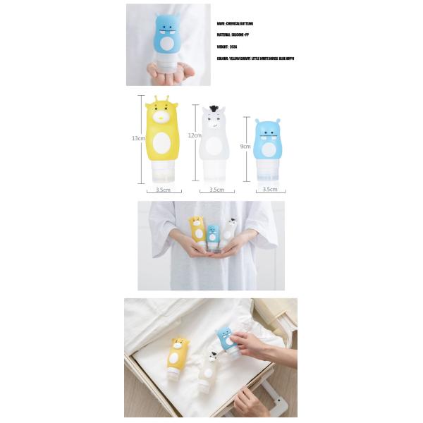 Бутылки перемещения силикона дезинфицирующего средства руки