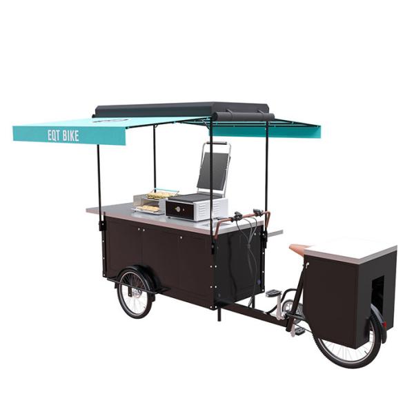 Carro do alimento da bicicleta da armação de aço, certificação quente elétrica do CE do carro do alimento