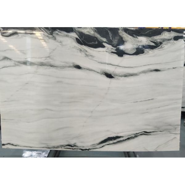 Panda White Marble Slab Tile Interior Exterior Wall Cladding Flooring Stairs Use