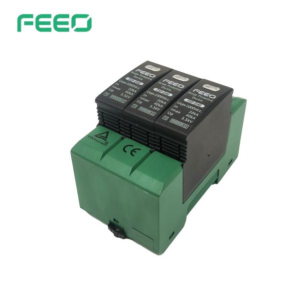 Green Solar Surge Protective Device 2P 3P 600V 800V 1000V 1500V