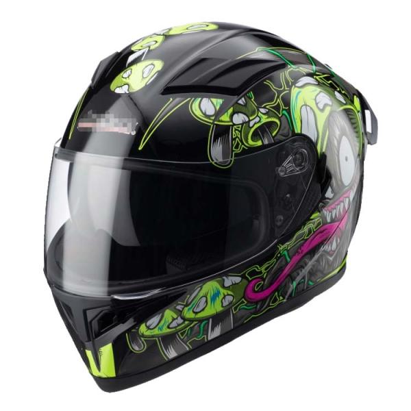 Customized Full Face Motorcycle Helmets with High Density EPS Liner and DOT Certification