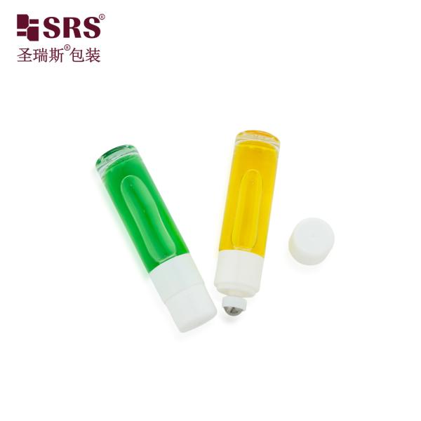 BLPB 15ml Clear Wholesale Customization Mold Glass Roll On Bottle With Switch Roller Steel Ball Bottles For Perfume