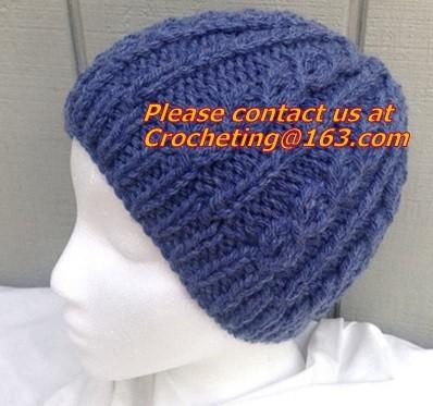 New High Fashion Soft Chunky Acrylic Cable Knitted Multicolor Beanie, Newest Style Crochet