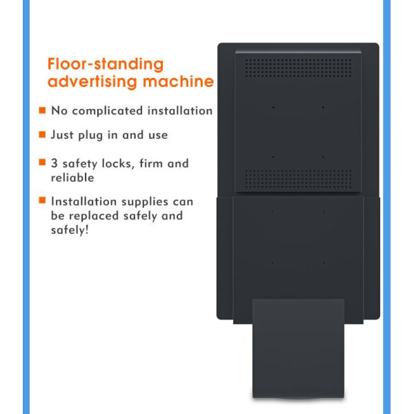Public 21.5 Inch Hand Sanitizer Digital Signage Advertising Players Automatic Dispenser Display Kiosk