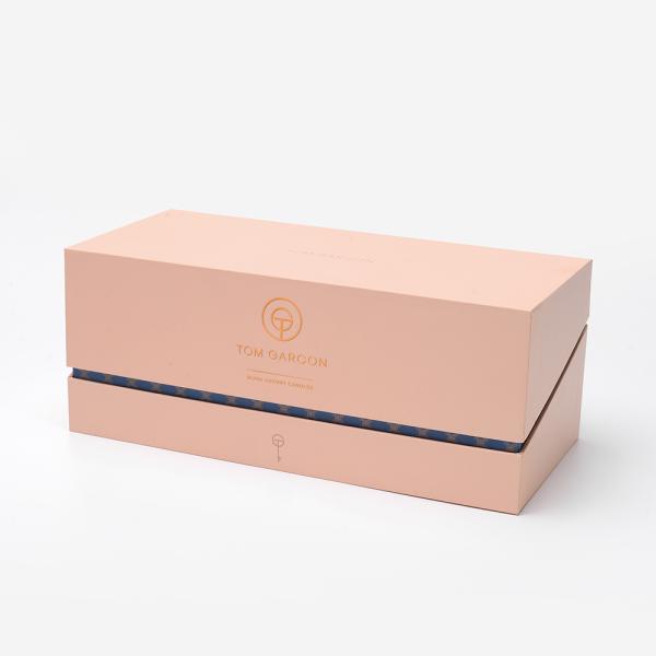 3 Sets Luxury Candle Packaging Boxes Gift Gold Hot Stamping 2mm Thickness
