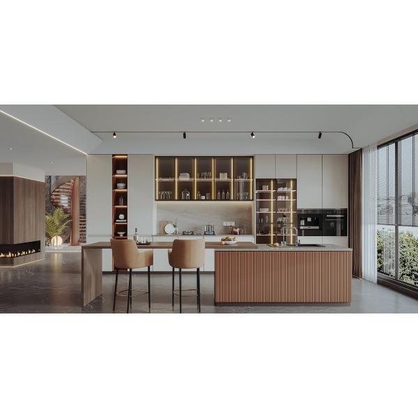 Armoires de cuisine modernes meubles armoire de cuisine pour hôtel de ville