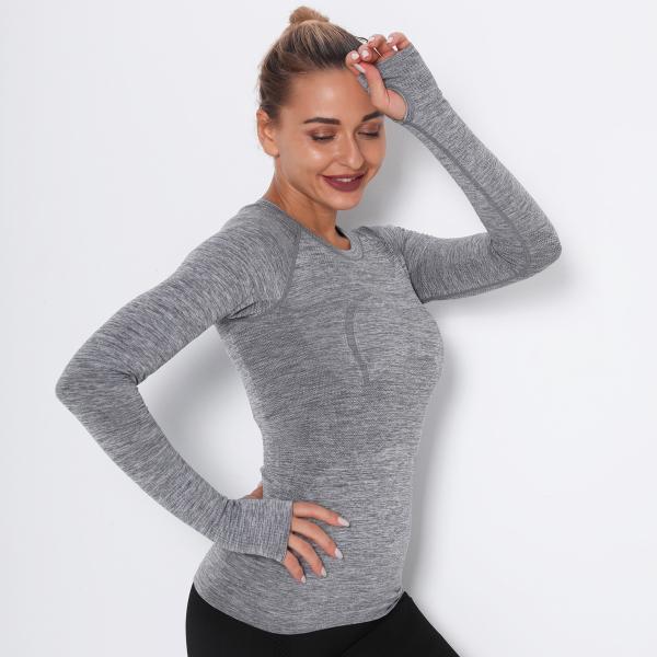 Seamless yoga clothes women fast dry dance rhyme fitness clothes jacket sports morning running short-sleeved women