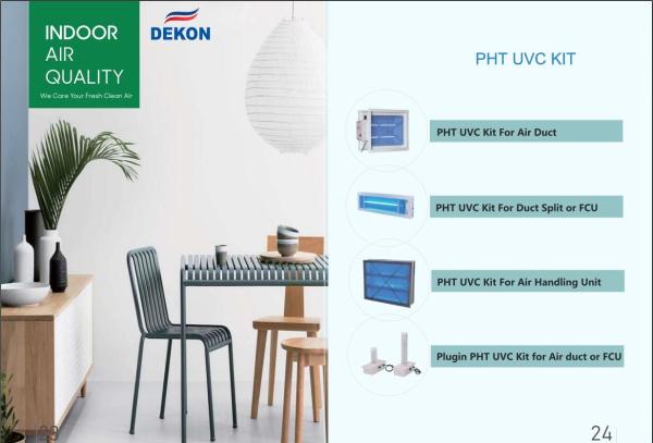 Plug in PHT UV Lamp air sterlizer for fan coil units, Rooftop units ducts or AHU System ducts to fight with covid-19
