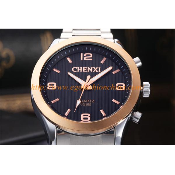 059B Rose Gold Watch Stainless Steel Quartz Watches Wholesale Cheap Women Watch Rhinestone