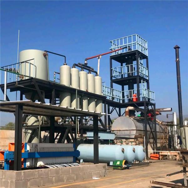 85% Oil Rate Waste Engine Oil Recycle To Diesel Distillation Refining Plant
