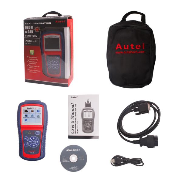 Original Autel AutoLink AL419 OBDII and CAN Scan Tool