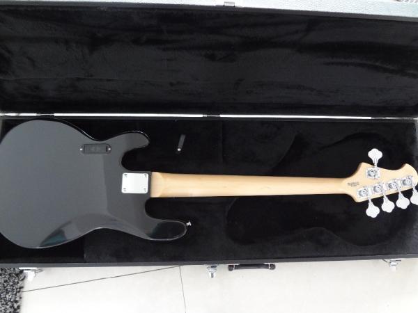5 string bass guitar Erine ball sting ray 5 Gray quilted maple body maple neck and fingerboard