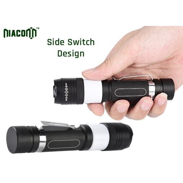 USB Small Powerful Led Torch , 10w Small Torch Light With Red COB