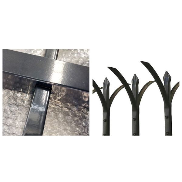 Durable Tubular Steel Fence Made From Galvanized Steel Pipe With Powder Coated Surface Treatment For Corrosion Resistance And Long Lasting