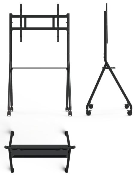 IBoard Movable Cart Fit For 42-75 Inch Interactive Board with Wheels Mobile Stand for Smart Board Tv Monitor