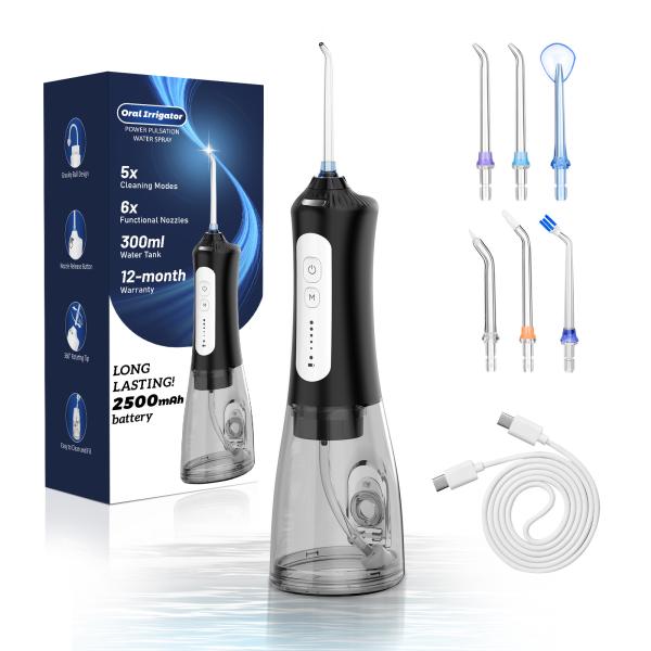 300ML Implant Dental Water Flosser Household Teeth Cleaner Travel Dental Irrigator