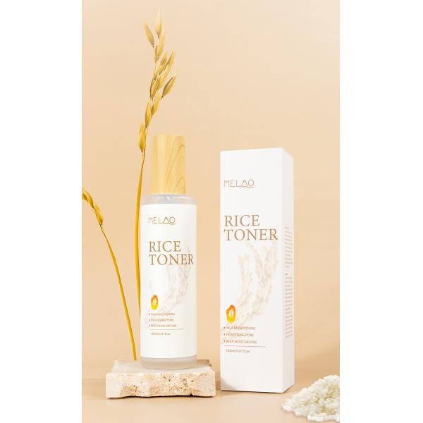 Logo personnalisé soins de la peau biologiques naturels tonique de lait hydratant soins du visage riz coréen eau tonique du visage pour femmes