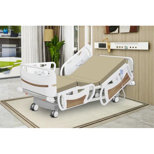 5 Function Automatic Electric Patient Bed With Mattress Silent Castors Individual Brakes