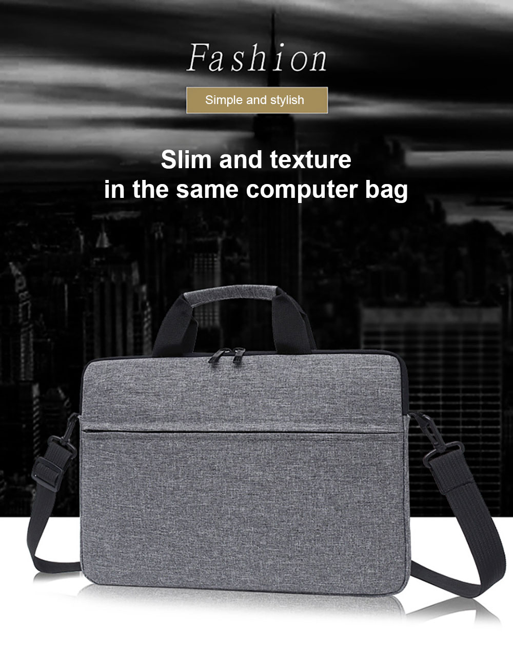 Business Casual Waterproof Laptop Bag Nylon Tablet Cover with Zipper & Shoulder Strap Portable Inch Work Bag Wholesale OEM/ODM/Private Label