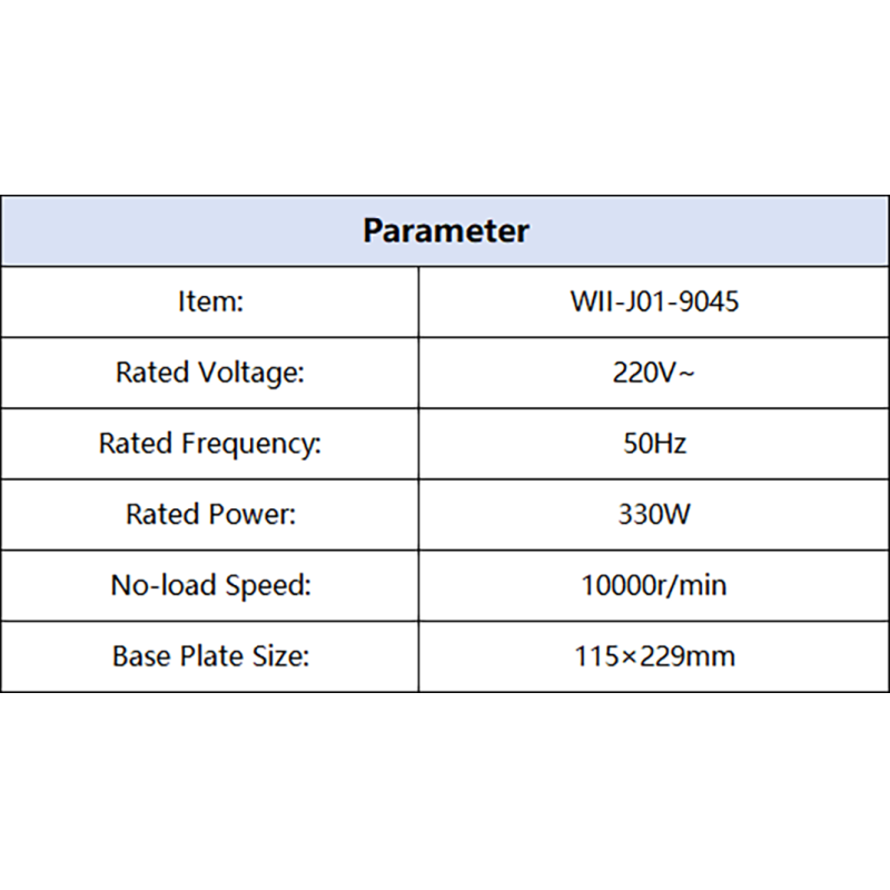 WII J01 9045 Professional Battery Powered 220V 330W 115x229mm No Load Speed 10000r/min Surface Finishing Sander