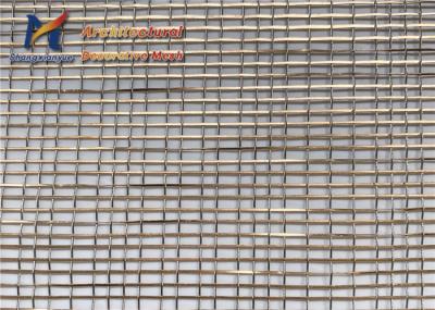 Metal decorativo de vidro laminado revestido Mesh Screen da rede de arame 0.8mm