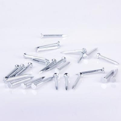 Length 25mm Masonry Concrete Nails Grooved Shank Flat Head With Magnetic