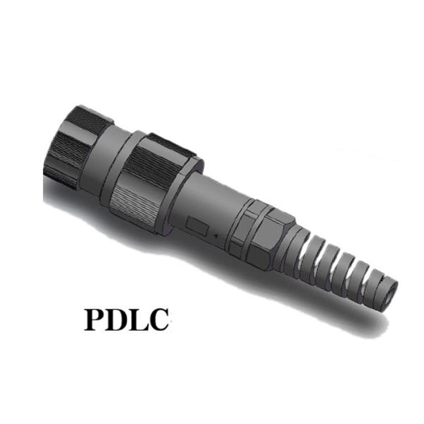 Preto exterior impermeável do conector de cabo de fibra ótica de IP66 PDLC