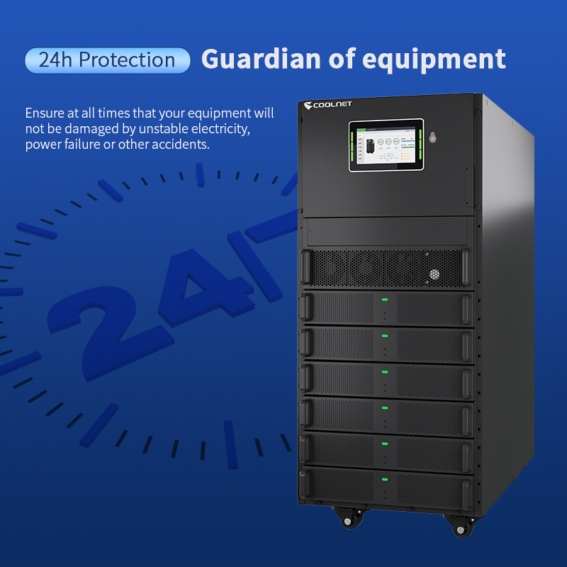 Эффективность светодиодный дисплей с двойным преобразованием UPS 20-180kva Капацитет 50Hz/60Hz Регулятор напряжения