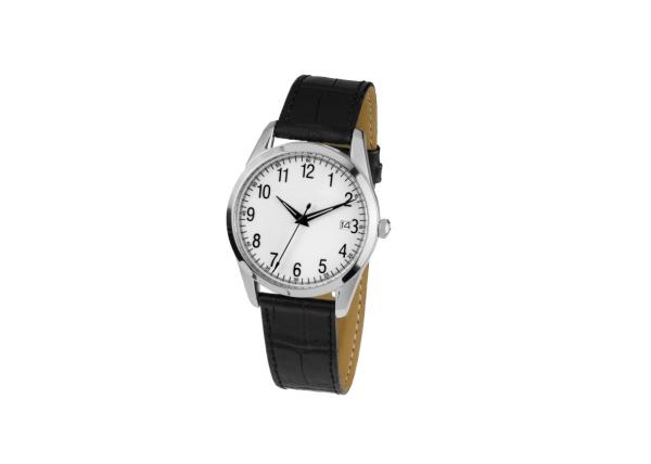 Black Customized Quartz Stainless Steel Watch High End Printed Number Mark