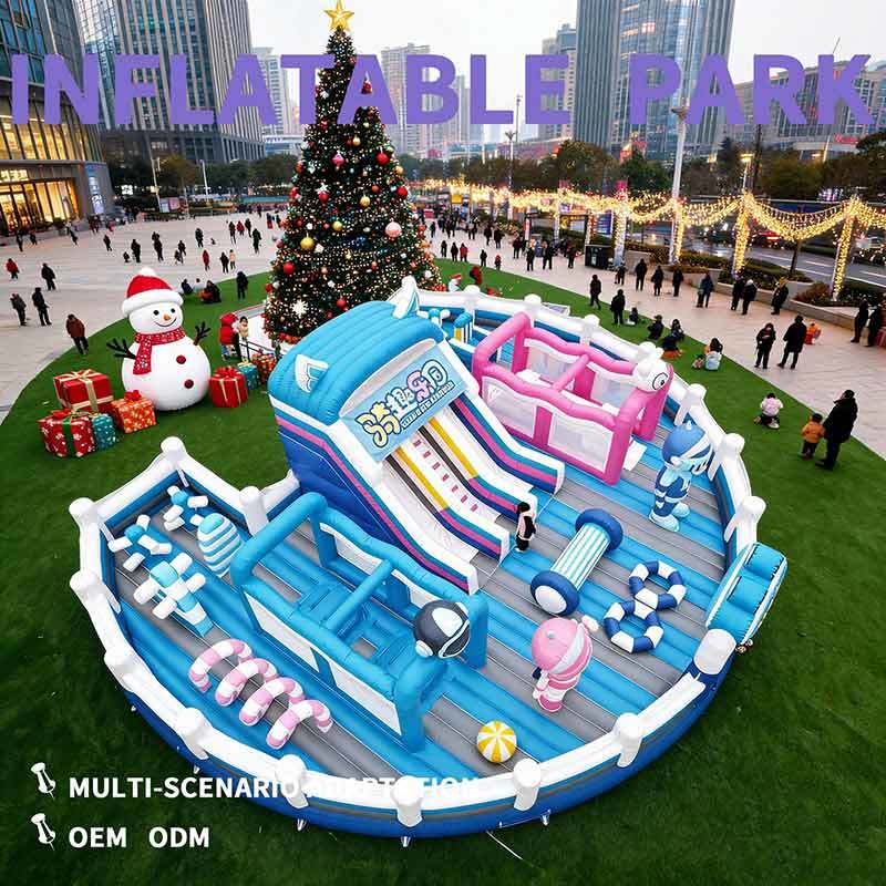 Commercial Space Robot Inflatable Amusement Park Round Astronaut Theme Bouncy Castle With Slide For Party Rental