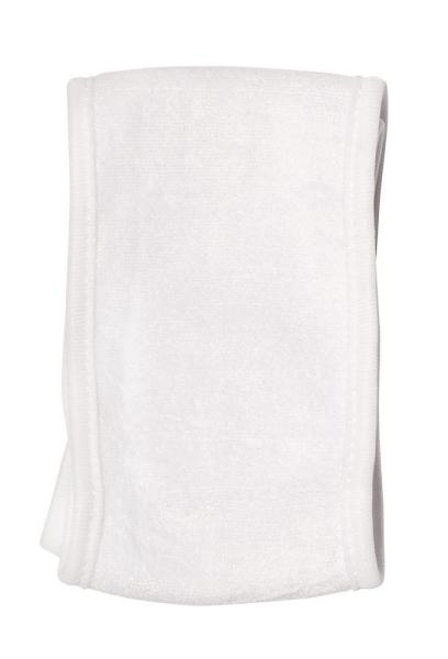 White Elastic Terry Cloth Spa Headband Washable Facial Band Makeup Wrap Headbands Fits All Head Sizes