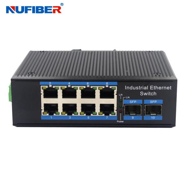 8 Port Unmanaged Industrial Switch With Sfp Port DC10-52V IP40