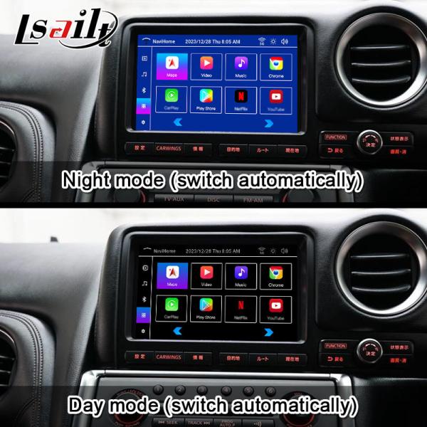Lsailt Android Мультимедийный интерфейс для GT-R GTR R35 2011-2016 Беспроводной интерфейс Carplay Включает YouTube, GPS,8+128 ГБ