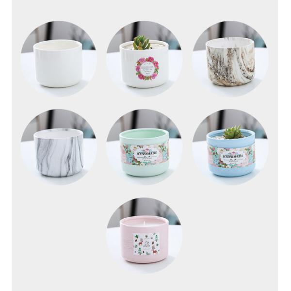 Luxury Wedding Decoration Home Scented Candles Ceramic Jar Candle Holder