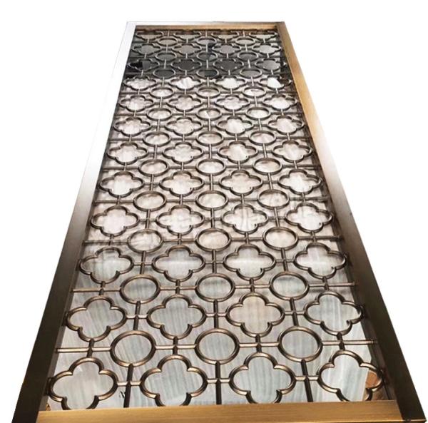 SS201 SS304 Metal Room Divider Stainless Steel For Restaurant