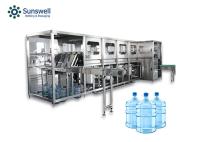 Linha de produção mineral da água do galão 20L da arruela de garrafa de água 5 de aço inoxidável