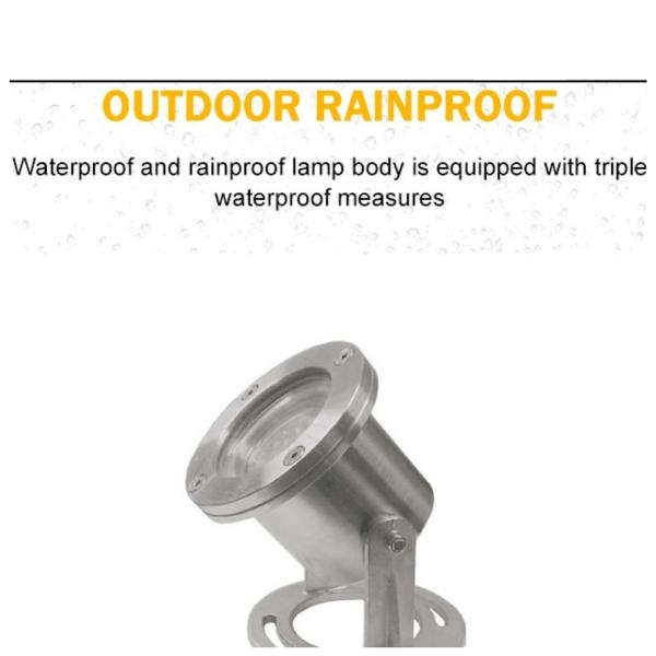 Stainless Steel IP68 DMX RGB LED Underwater Fountain Light